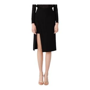 Maje Jeanne Layered Pencil Skirt